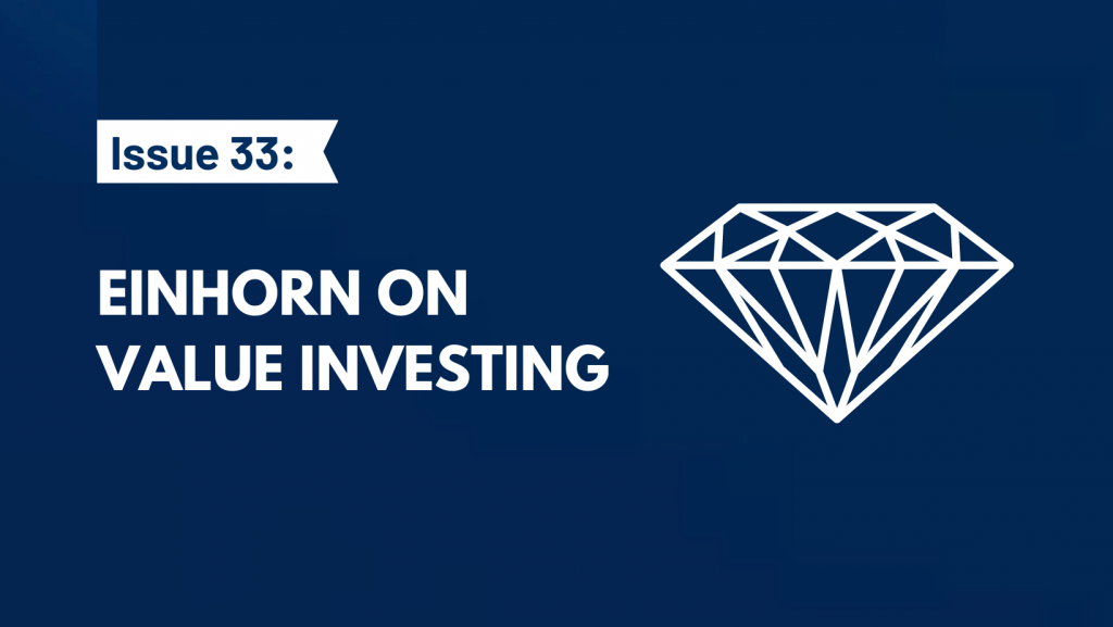 Einhorn on Value Investing