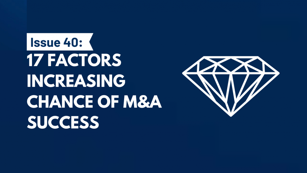 17 Factors Increasing Chance of M&A Success